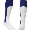 Score Sports White/Royal Blue Knit Stirrup No.8110 Baseball Socks