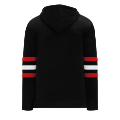 Athletic (AK) Knit Athletic Knit (AK) A1845A-614 Adult Chicago Black Apparel Sweatshirt