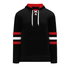 Athletic (AK) Knit Athletic Knit (AK) A1845A-614 Adult Chicago Black Apparel Sweatshirt