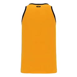 Athletic (AK) Knit Hockey Athletic Knit (AK) B1325M-213 Mens Gold/Black League Basketball Jersey