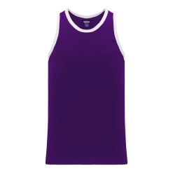 Athletic (AK) Knit Athletic Knit (AK) B1325L-220 Ladies Purple/White League Basketball Jersey