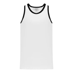 Athletic (AK) Knit Hockey Athletic Knit (AK) B1325M-222 Mens White/Black League Basketball Jersey