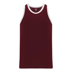 Athletic (AK) Knit Athletic Knit (AK) B1325Y-233 Youth Maroon/White League Basketball Jersey Hockey