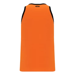 Athletic (AK) Knit Athletic Knit (AK) B1325M-263 Mens Orange/Black League Basketball Jersey