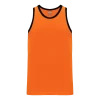 Athletic (AK) Knit Athletic Knit (AK) B1325M-263 Mens Orange/Black League Basketball Jersey