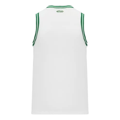 Athletic (AK) Knit Athletic Knit (AK) B1710Y-211 Youth White/Kelly Green Pro Basketball Jersey Hockey