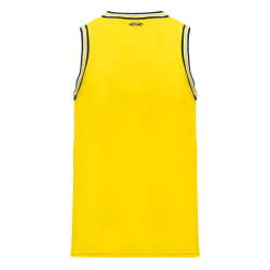 Athletic (AK) Knit Hockey Athletic Knit (AK) B1710A-255 Adult Maize/Navy/White Pro Basketball Jersey
