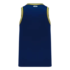 Athletic (AK) Knit Athletic Knit (AK) B1710A-273 Adult Navy/Maize/White Pro Basketball Jersey