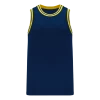 Athletic (AK) Knit Athletic Knit (AK) B1710A-273 Adult Navy/Maize/White Pro Basketball Jersey