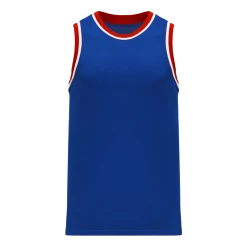 Athletic (AK) Knit Athletic Knit (AK) B1710A-333 Adult Royal Blue/Red/White Pro Basketball Jersey Hockey