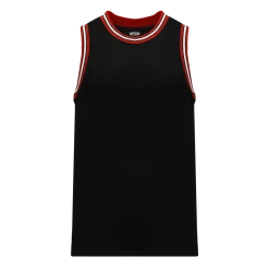 Athletic (AK) Knit Athletic Knit (AK) B1710A-348 Adult Black/Red/White Pro Basketball Jersey Hockey