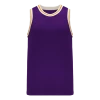 Athletic (AK) Knit Hockey Athletic Knit (AK) B1710A-441 Adult Purple/White/Gold Pro Basketball Jersey