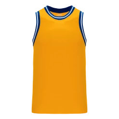 Athletic (AK) Knit Athletic Knit (AK) B1710Y-451 Youth Gold/Royal Blue/White Pro Basketball Jersey Hockey