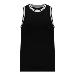 Athletic (AK) Knit Hockey Athletic Knit (AK) B1710A-918 Adult Black/Grey/White Pro Basketball Jersey