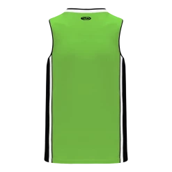 Athletic (AK) Knit Hockey Athletic Knit (AK) B1715Y-107 Youth Lime Green/Black/White Pro Basketball Jersey