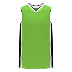 Athletic (AK) Knit Hockey Athletic Knit (AK) B1715Y-107 Youth Lime Green/Black/White Pro Basketball Jersey