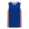 Athletic (AK) Knit Athletic Knit (AK) B1715A-333 Adult Royal Blue/Red/White Pro Basketball Jersey