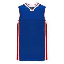 Athletic (AK) Knit Hockey Athletic Knit (AK) B1715Y-333 Youth Royal Blue/Red/White Pro Basketball Jersey