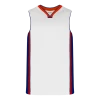 Athletic (AK) Knit Athletic Knit (AK) B1715Y-335 Youth White/Royal Blue/Red Pro Basketball Jersey