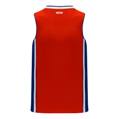 Athletic (AK) Knit Athletic Knit (AK) B1715Y-344 Youth Red/Royal Blue/White Pro Basketball Jersey