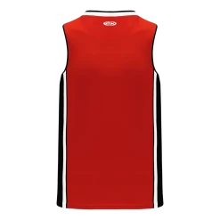 Athletic (AK) Knit Athletic Knit (AK) B1715A-414 Adult Red/Black/White Pro Basketball Jersey Hockey