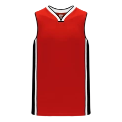 Athletic (AK) Knit Athletic Knit (AK) B1715Y-414 Youth Red/Black/White Pro Basketball Jersey