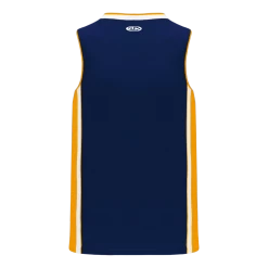 Athletic (AK) Knit Athletic Knit (AK) B1715Y-460 Youth Navy/Gold/White Pro Basketball Jersey