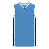 Athletic (AK) Knit Athletic Knit (AK) B1715A-475 Adult Sky Blue/Navy/White Pro Basketball Jersey