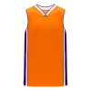 Athletic (AK) Knit Athletic Knit (AK) B1715A-477 Adult Orange/Purple/White Pro Basketball Jersey