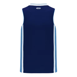 Athletic (AK) Knit Athletic Knit (AK) B1715A-761 Adult Navy/Sky Blue/White Pro Basketball Jersey