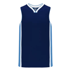 Athletic (AK) Knit Athletic Knit (AK) B1715Y-761 Youth Navy/Sky Blue/White Pro Basketball Jersey