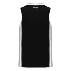 Athletic (AK) Knit Athletic Knit (AK) B1715A-918 Adult Black/Grey/White Pro Basketball Jersey Hockey