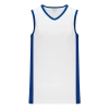 Athletic (AK) Knit Athletic Knit (AK) B2115L-207 Ladies White/Royal Blue Pro Basketball Jersey Hockey