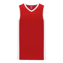 Athletic (AK) Knit Athletic Knit (AK) B2115Y-208 Youth Red/White Pro Basketball Jersey