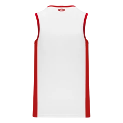 Athletic (AK) Knit Hockey Athletic Knit (AK) B2115L-209 Ladies White/Red Pro Basketball Jersey