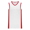 Athletic (AK) Knit Hockey Athletic Knit (AK) B2115L-209 Ladies White/Red Pro Basketball Jersey