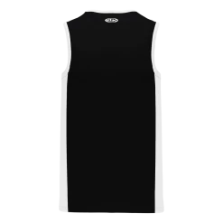 Athletic (AK) Knit Hockey Athletic Knit (AK) B2115M-221 Mens Black/White Pro Basketball Jersey