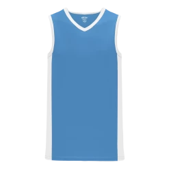 Athletic (AK) Knit Athletic Knit (AK) B2115M-227 Mens Sky Blue/White Pro Basketball Jersey Hockey