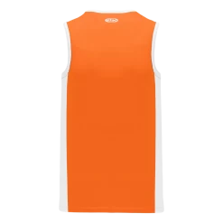 Athletic (AK) Knit Athletic Knit (AK) B2115M-238 Mens Orange/White Pro Basketball Jersey Hockey