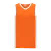 Athletic (AK) Knit Athletic Knit (AK) B2115M-238 Mens Orange/White Pro Basketball Jersey Hockey