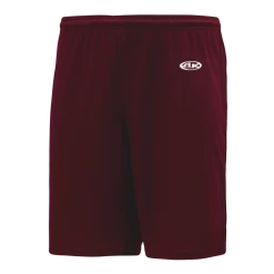 Athletic (AK) Knit Athletic Knit (AK) BAS1300L-009 Ladies Maroon Baseball Shorts