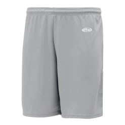 Athletic (AK) Knit Athletic Knit (AK) BAS1300L-012 Ladies Grey Baseball Shorts
