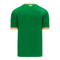 Athletic (AK) Knit Hockey Athletic Knit (AK) BA1333Y-334 Youth Kelly Green/Gold/White Pullover Baseball Jersey