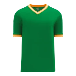 Athletic (AK) Knit Athletic Knit (AK) V1333Y-334 Youth Kelly Green/Gold/White Volleyball Jersey