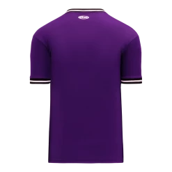 Athletic (AK) Knit Hockey Athletic Knit (AK) BA1333A-438 Adult Purple/Black/White Pullover Baseball Jersey
