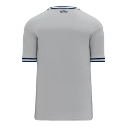 Athletic (AK) Knit Athletic Knit (AK) S1333A-548 Adult Grey/Navy/White Soccer Jersey