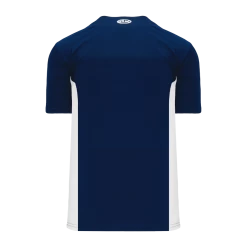 Athletic (AK) Knit Athletic Knit (AK) BA1343Y-216 Youth Navy/White One-Button Baseball Jersey Hockey