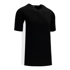 Athletic (AK) Knit Hockey Athletic Knit (AK) BA1343Y-221 Youth Black/White One-Button Baseball Jersey