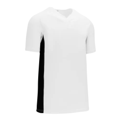 Athletic (AK) Knit Athletic Knit (AK) BA1343Y-222 Youth White/Black One-Button Baseball Jersey