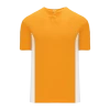 Athletic (AK) Knit Athletic Knit (AK) BA1343Y-236 Youth Gold/White One-Button Baseball Jersey Hockey